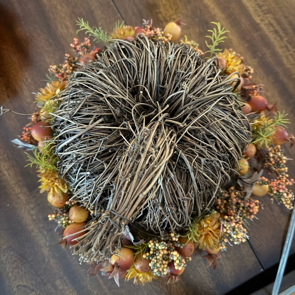 Rustic Twig Pumpkin Decor